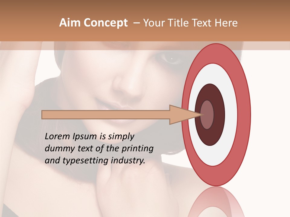 Makeup Beautiful Lips PowerPoint Template