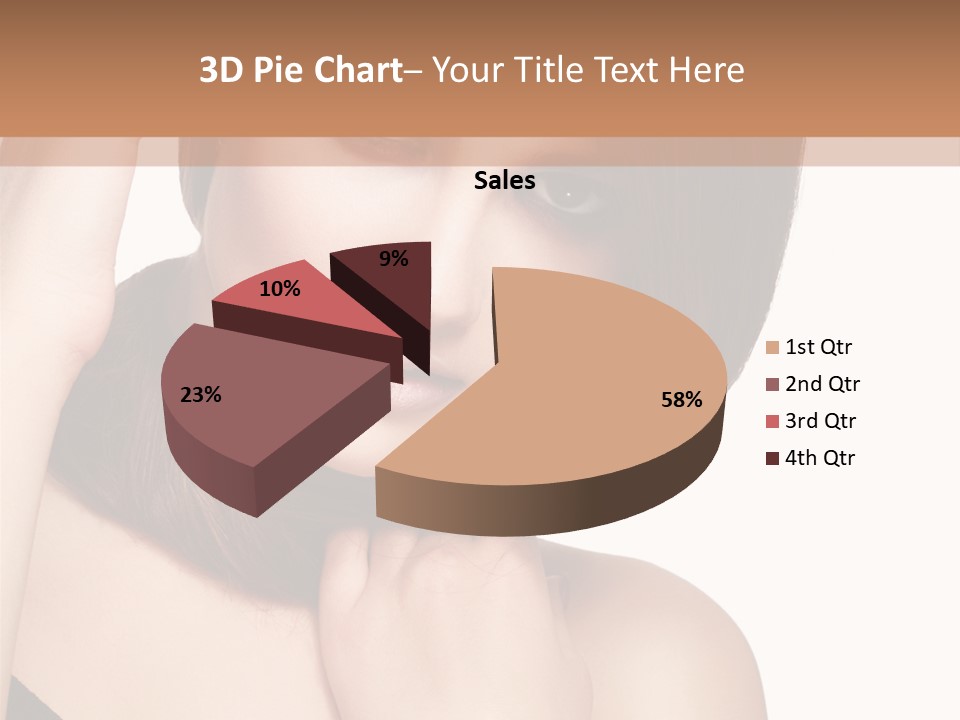 Makeup Beautiful Lips PowerPoint Template