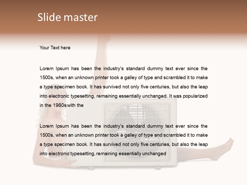 Figure Board Chair PowerPoint Template