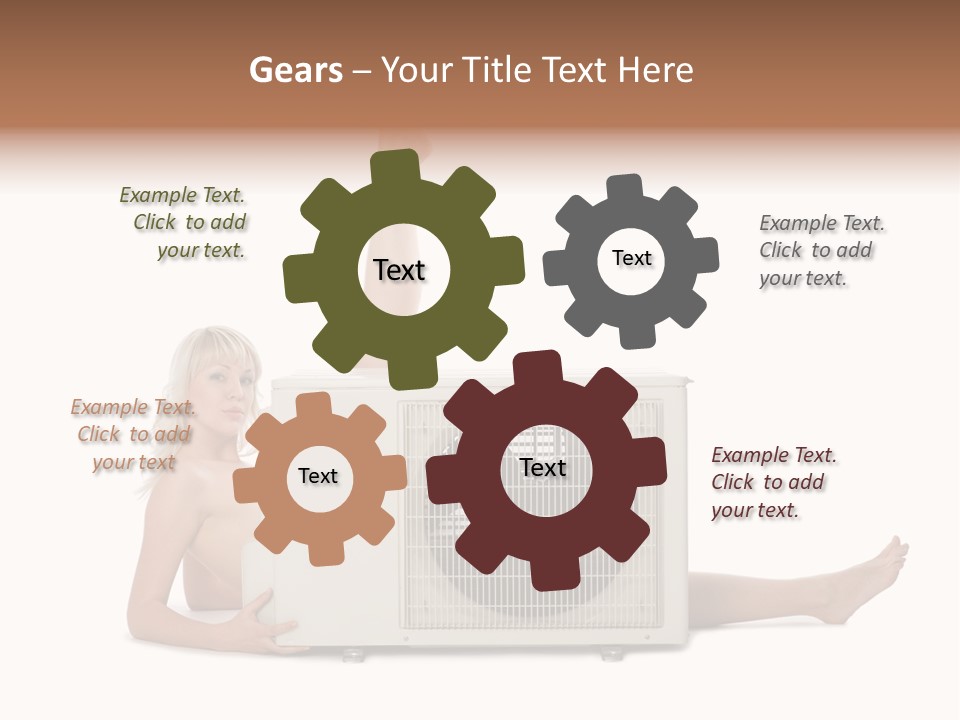 Figure Board Chair PowerPoint Template