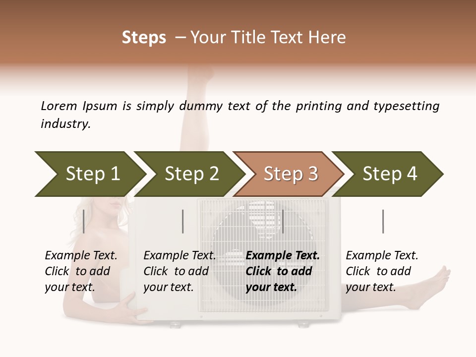 Figure Board Chair PowerPoint Template