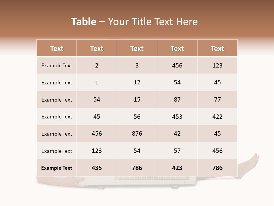 Figure Board Chair PowerPoint Template