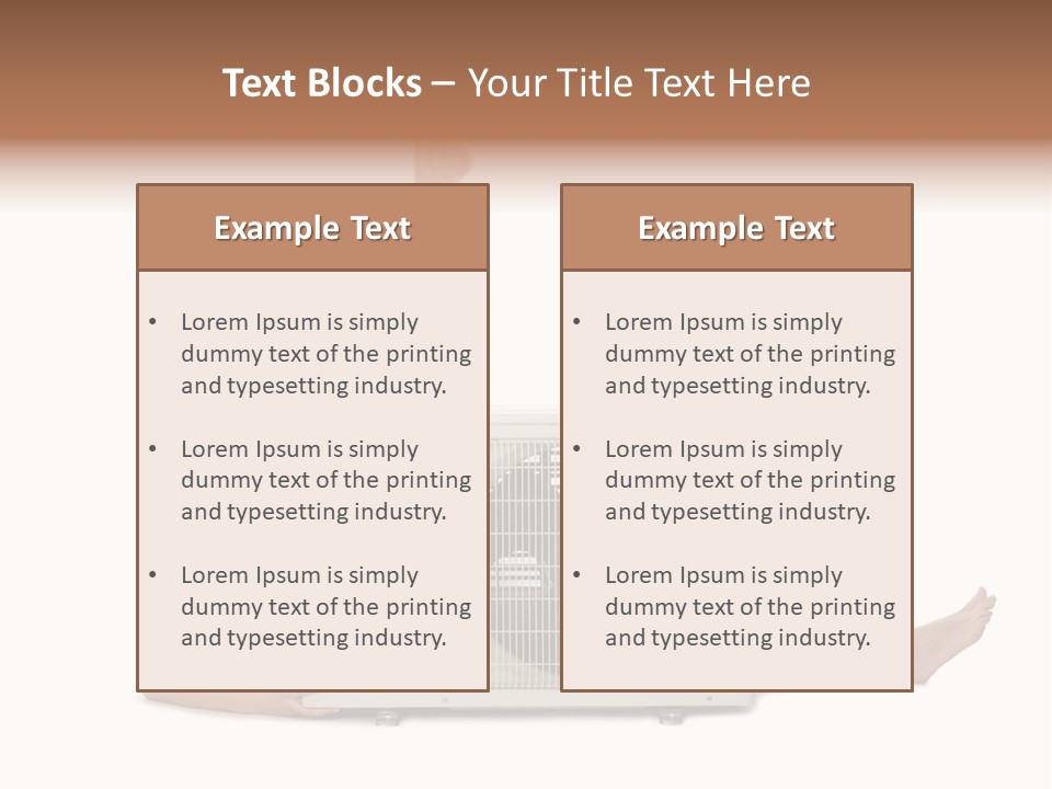 Figure Board Chair PowerPoint Template