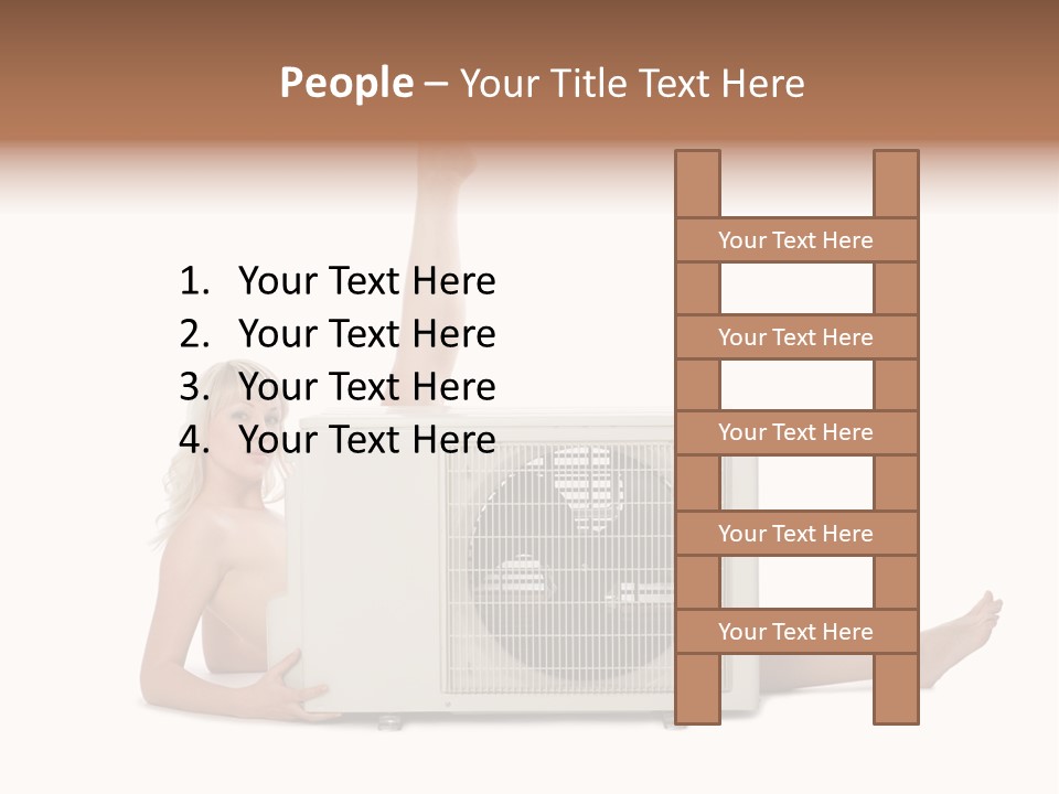 Figure Board Chair PowerPoint Template
