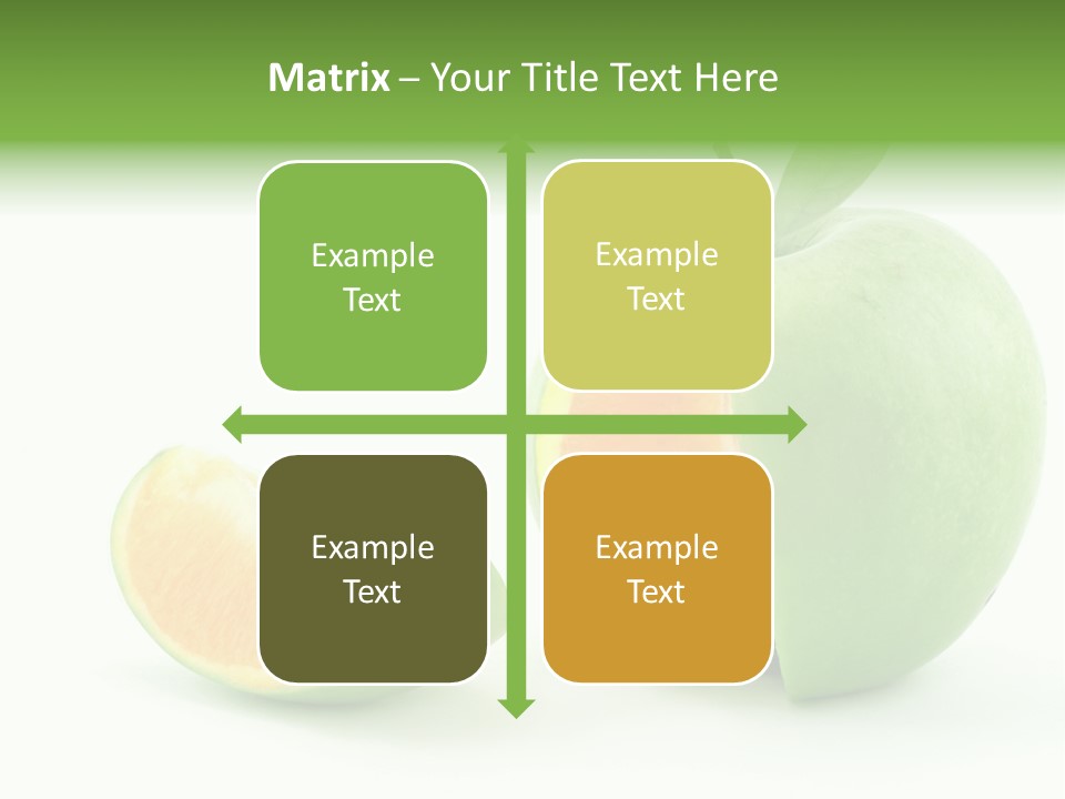 Sector Oranges Objects PowerPoint Template