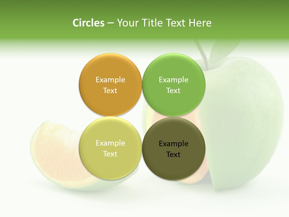 Sector Oranges Objects PowerPoint Template