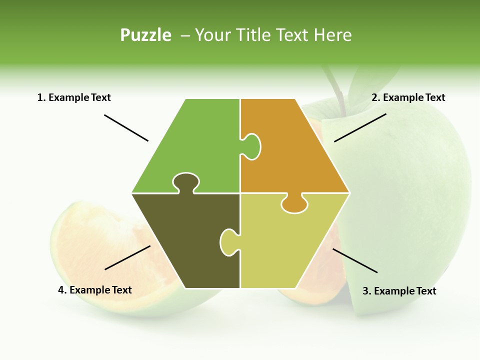 Sector Oranges Objects PowerPoint Template