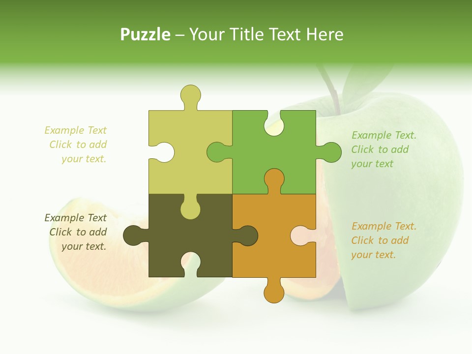 Sector Oranges Objects PowerPoint Template