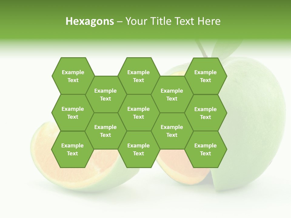 Sector Oranges Objects PowerPoint Template