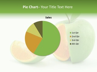 Sector Oranges Objects PowerPoint Template