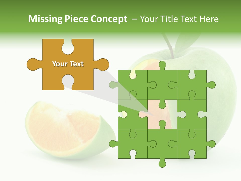 Sector Oranges Objects PowerPoint Template