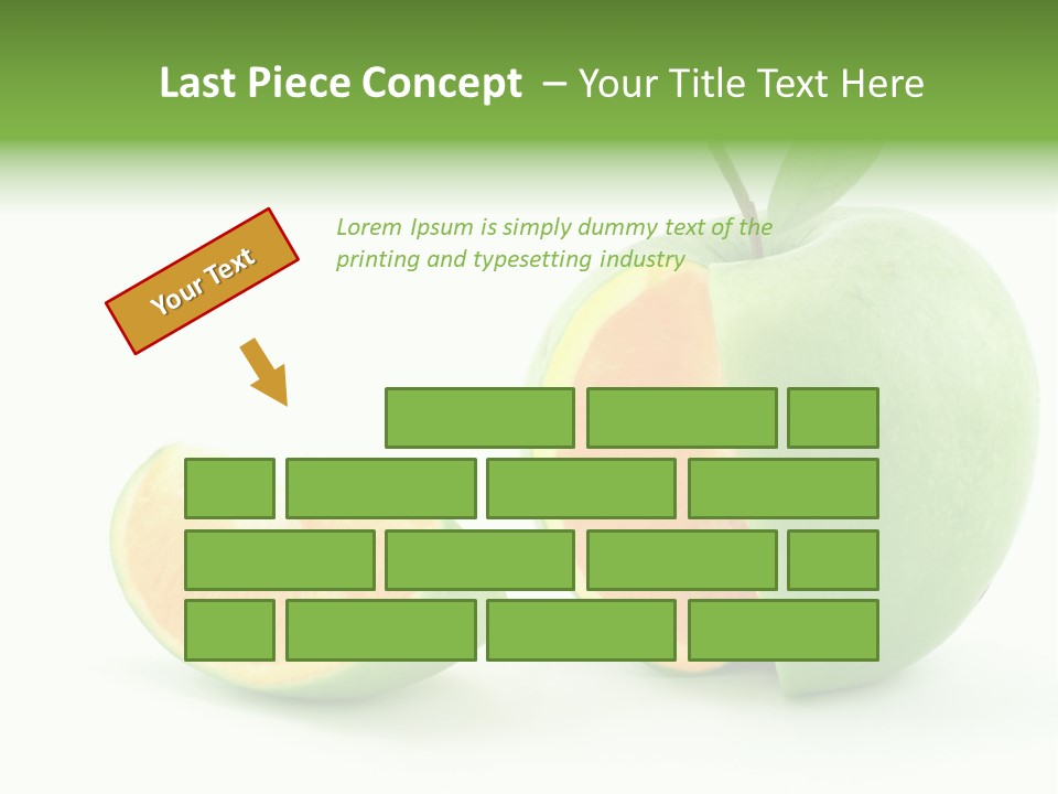 Sector Oranges Objects PowerPoint Template