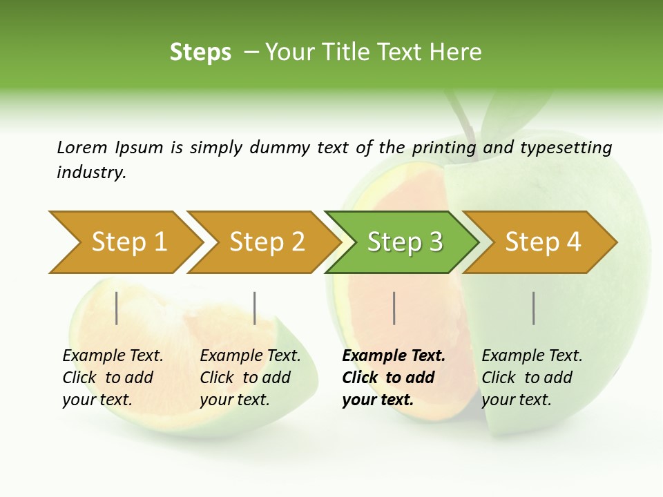 Sector Oranges Objects PowerPoint Template