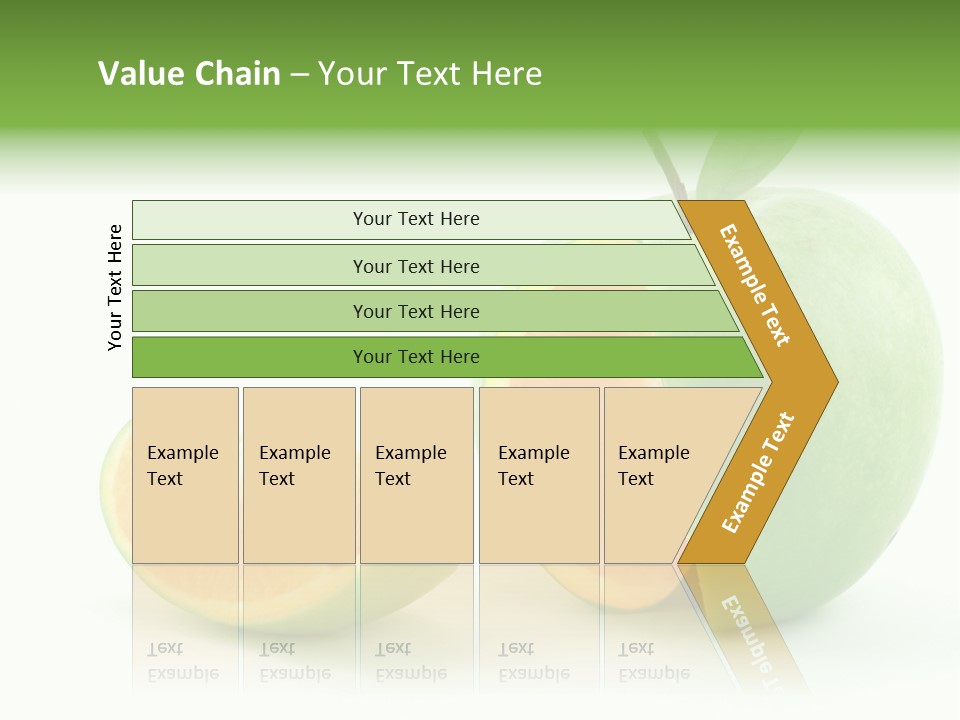 Sector Oranges Objects PowerPoint Template
