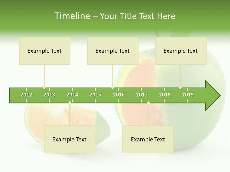 Sector Oranges Objects PowerPoint Template