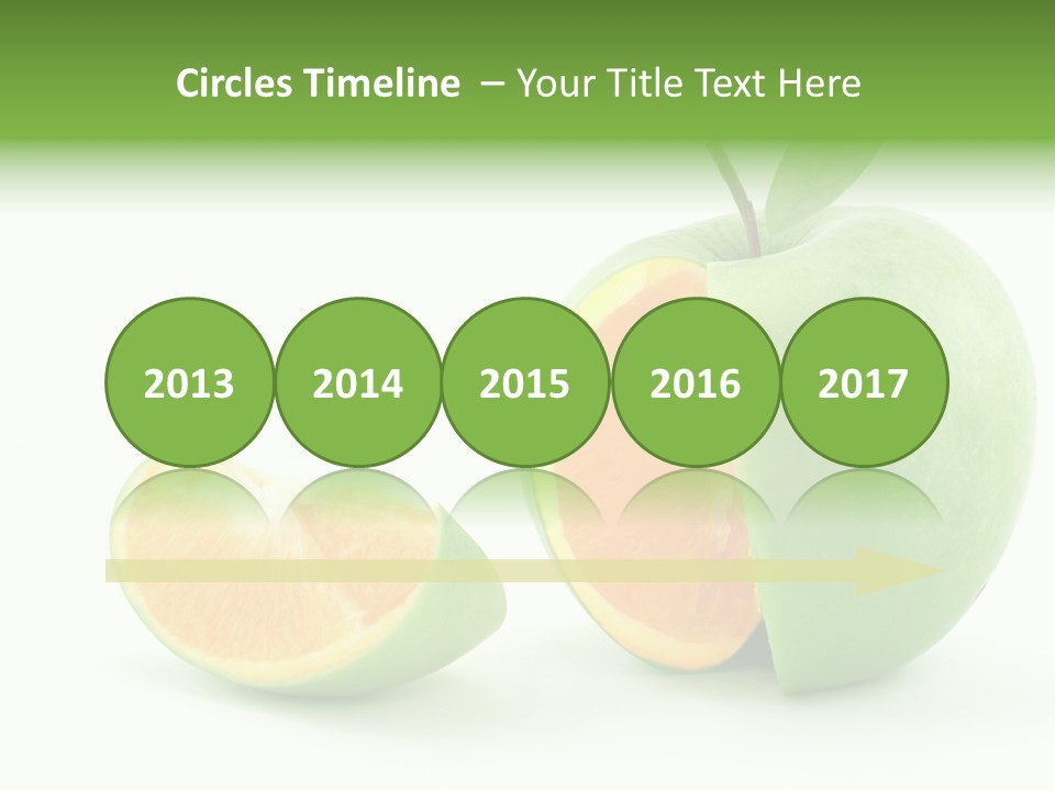 Sector Oranges Objects PowerPoint Template