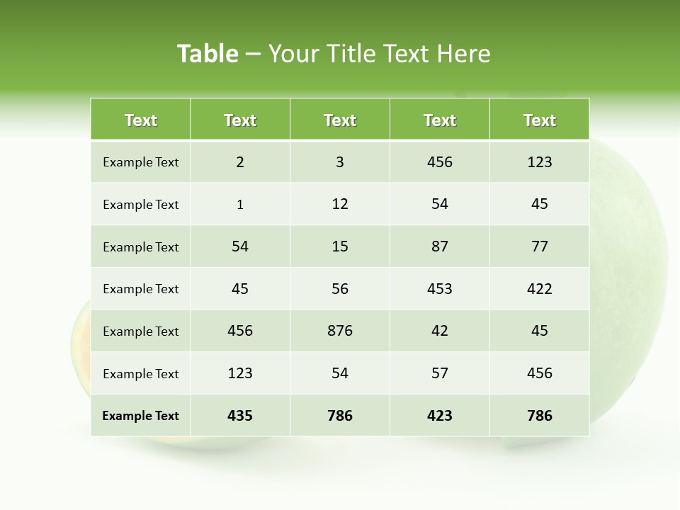 Sector Oranges Objects PowerPoint Template
