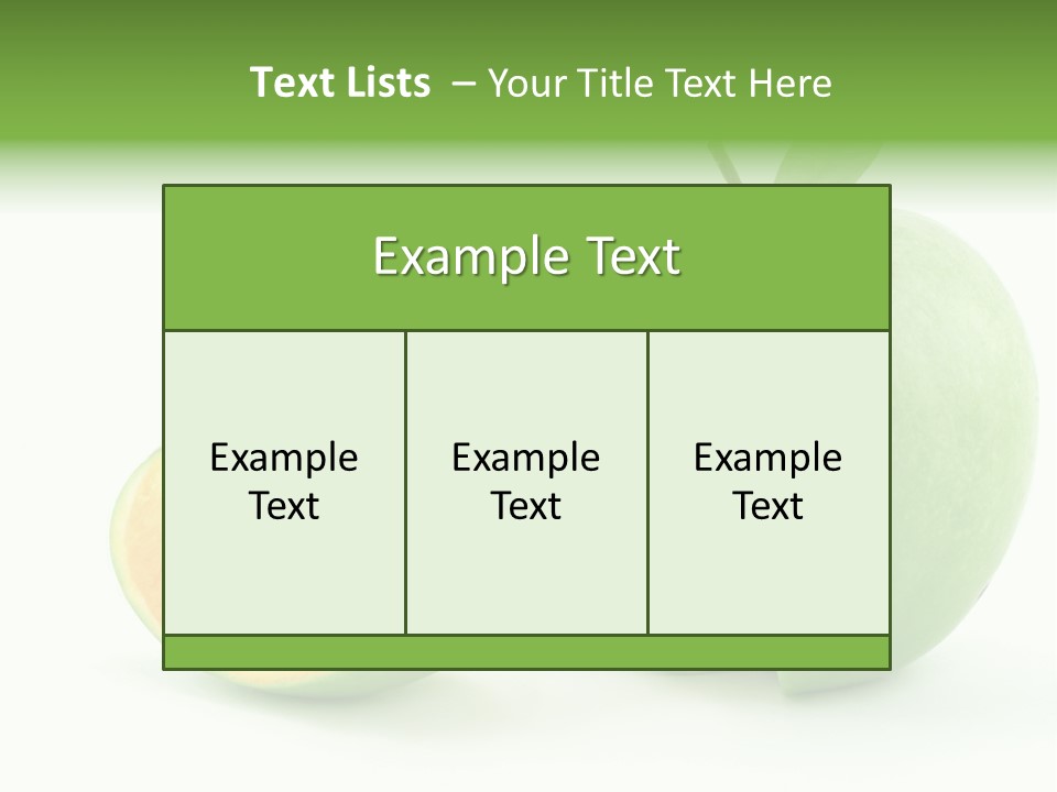 Sector Oranges Objects PowerPoint Template
