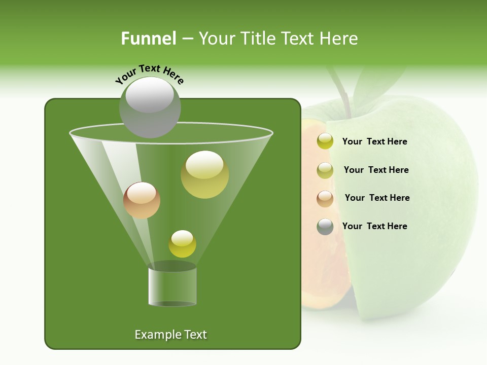 Sector Oranges Objects PowerPoint Template