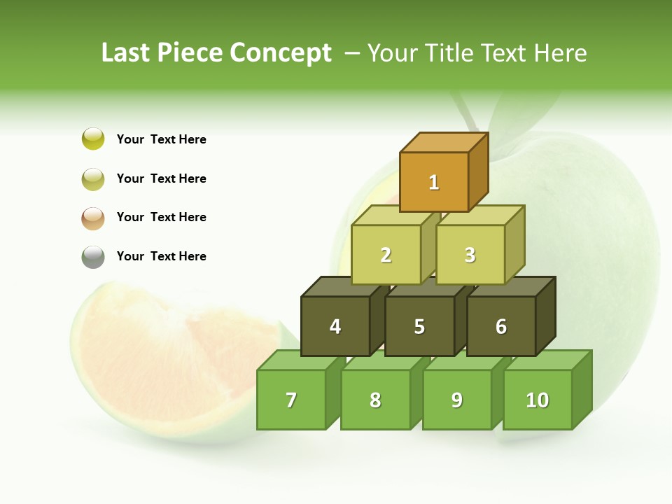 Sector Oranges Objects PowerPoint Template