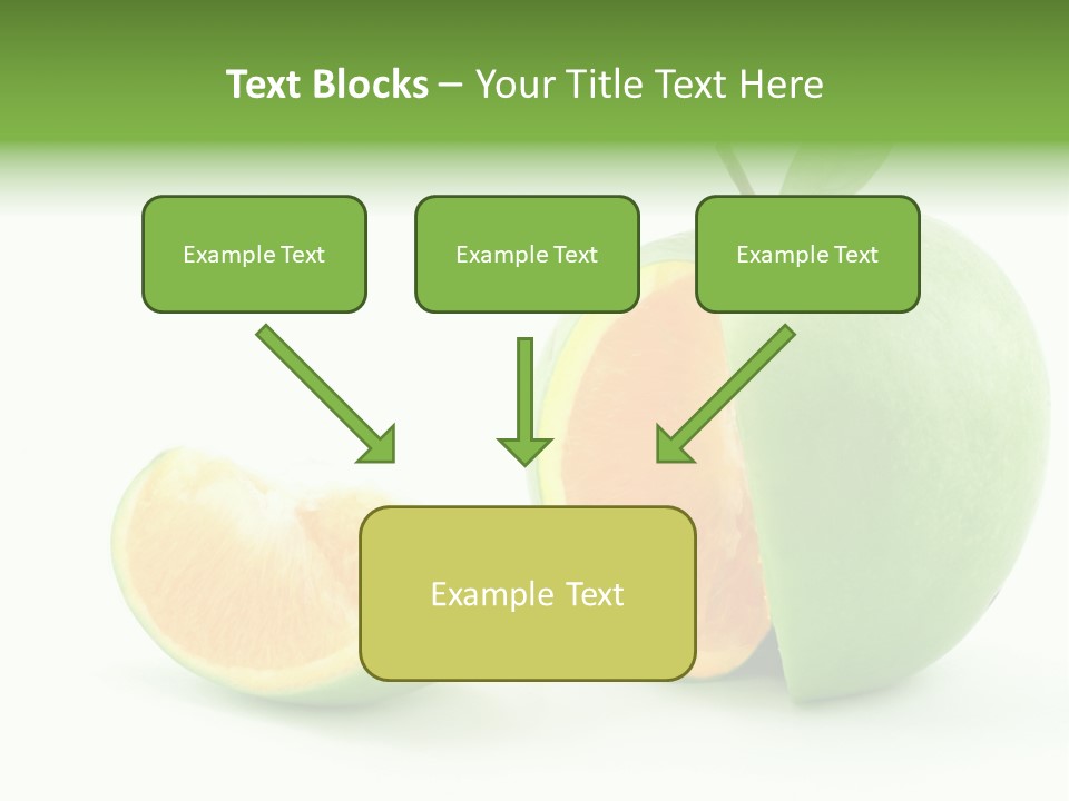 Sector Oranges Objects PowerPoint Template