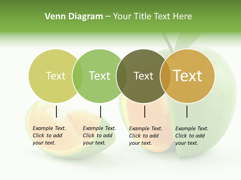 Sector Oranges Objects PowerPoint Template