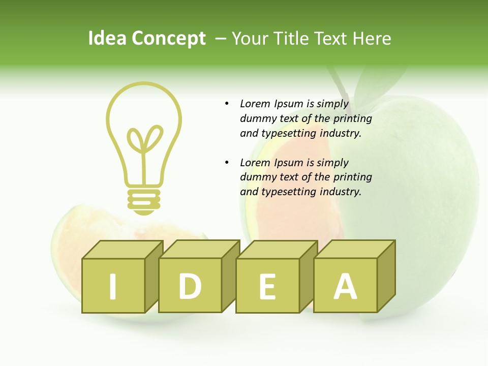 Sector Oranges Objects PowerPoint Template