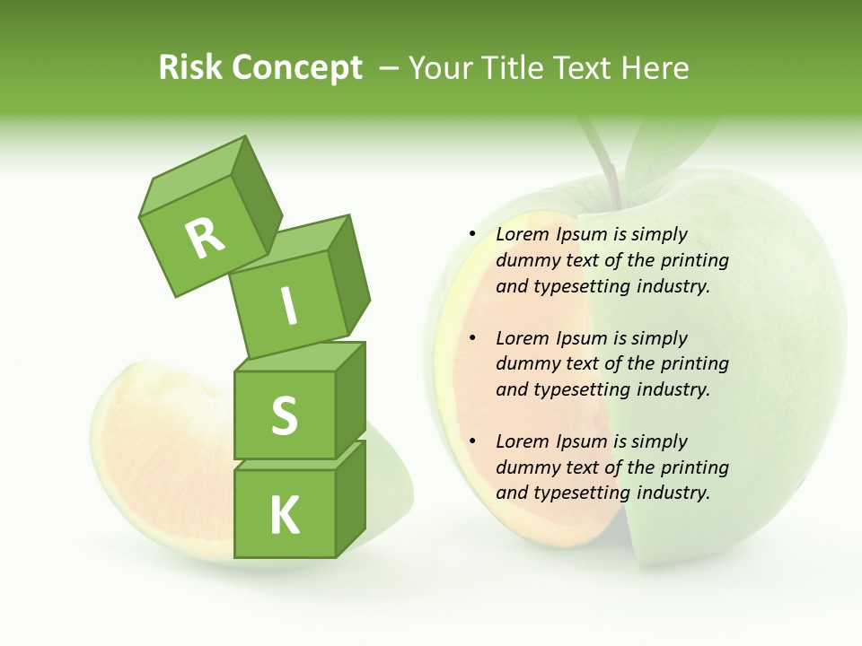 Sector Oranges Objects PowerPoint Template