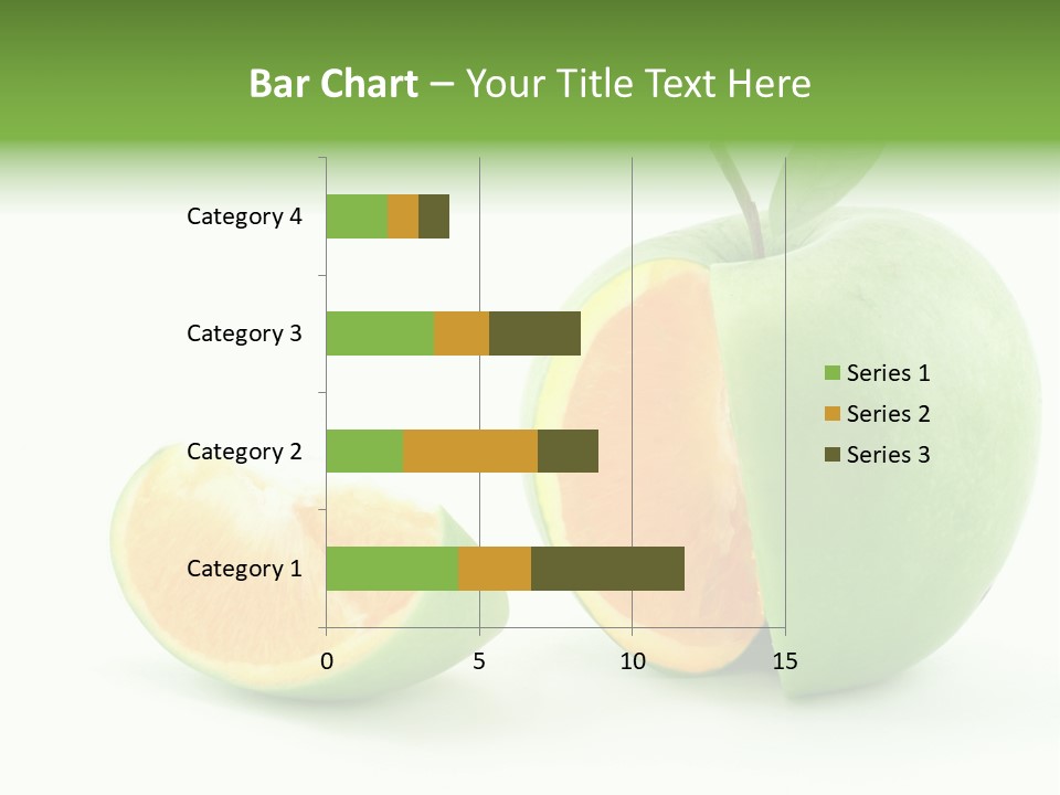 Sector Oranges Objects PowerPoint Template