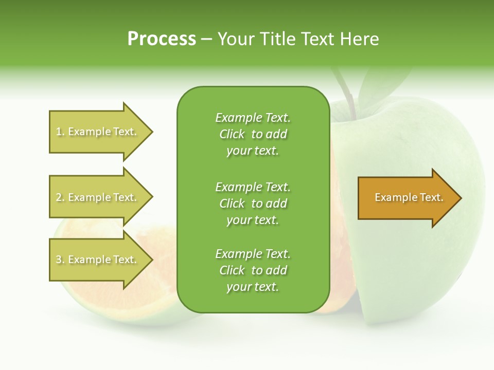 Sector Oranges Objects PowerPoint Template