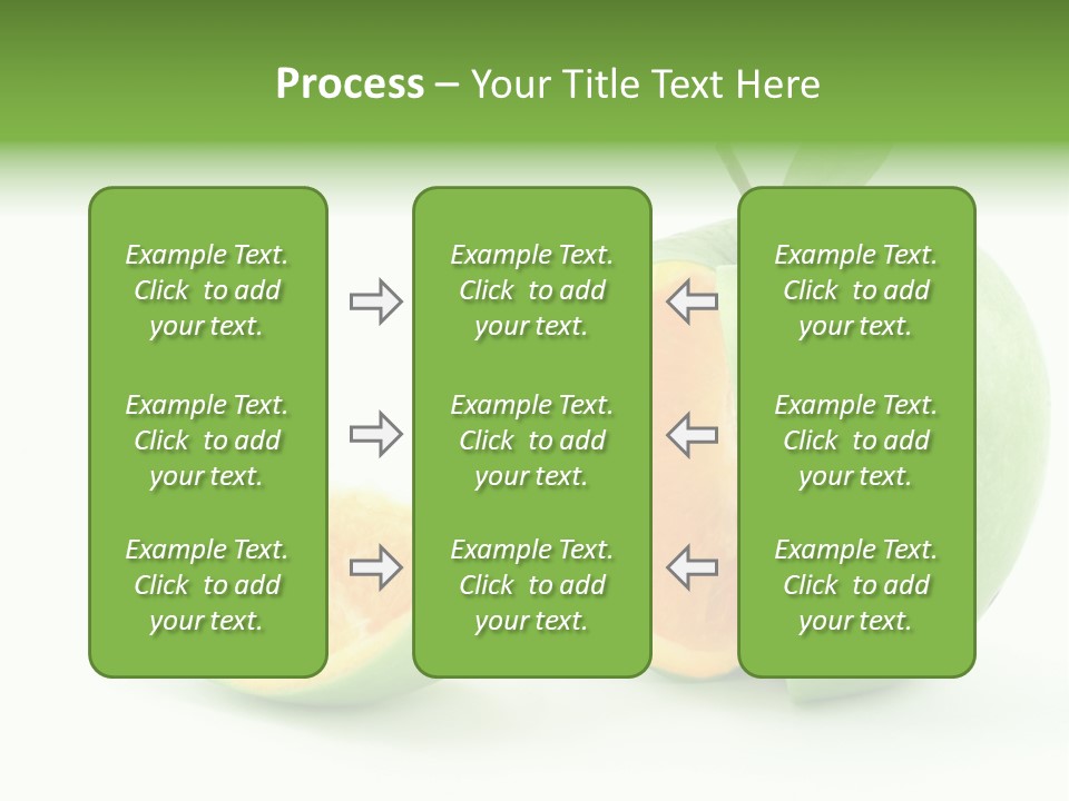 Sector Oranges Objects PowerPoint Template