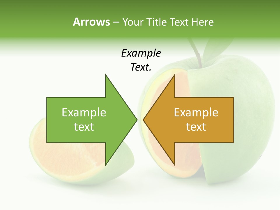 Sector Oranges Objects PowerPoint Template