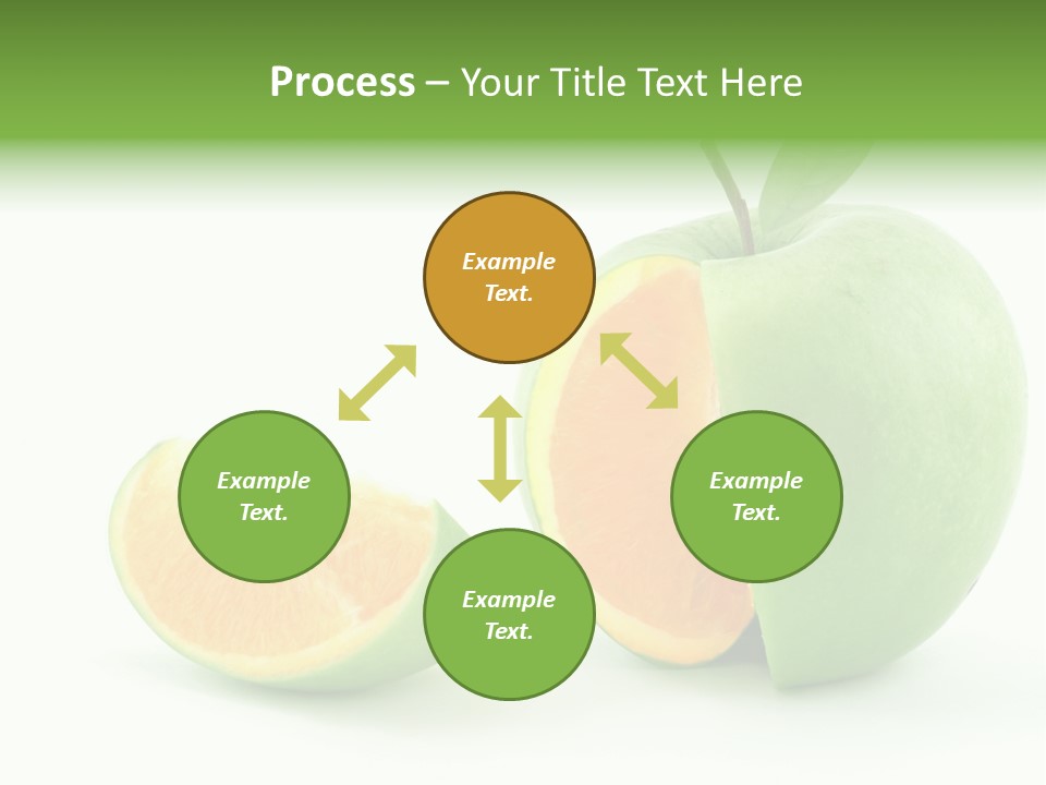 Sector Oranges Objects PowerPoint Template