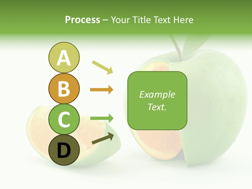 Sector Oranges Objects PowerPoint Template