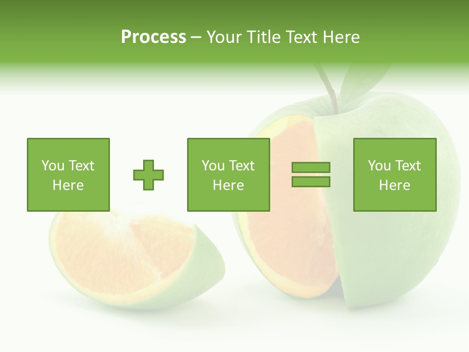 Sector Oranges Objects PowerPoint Template