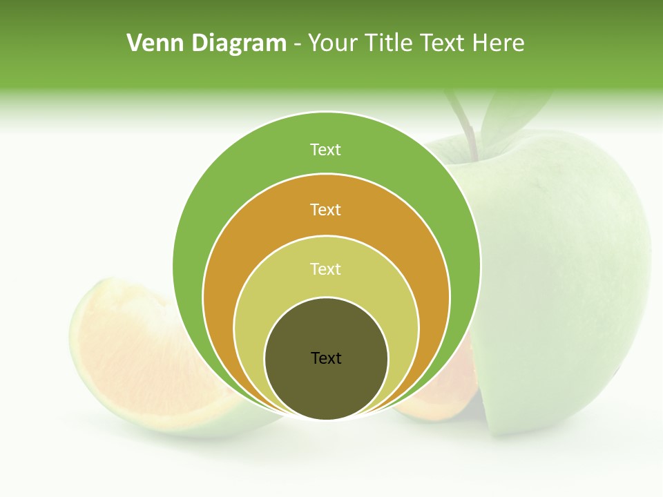 Sector Oranges Objects PowerPoint Template