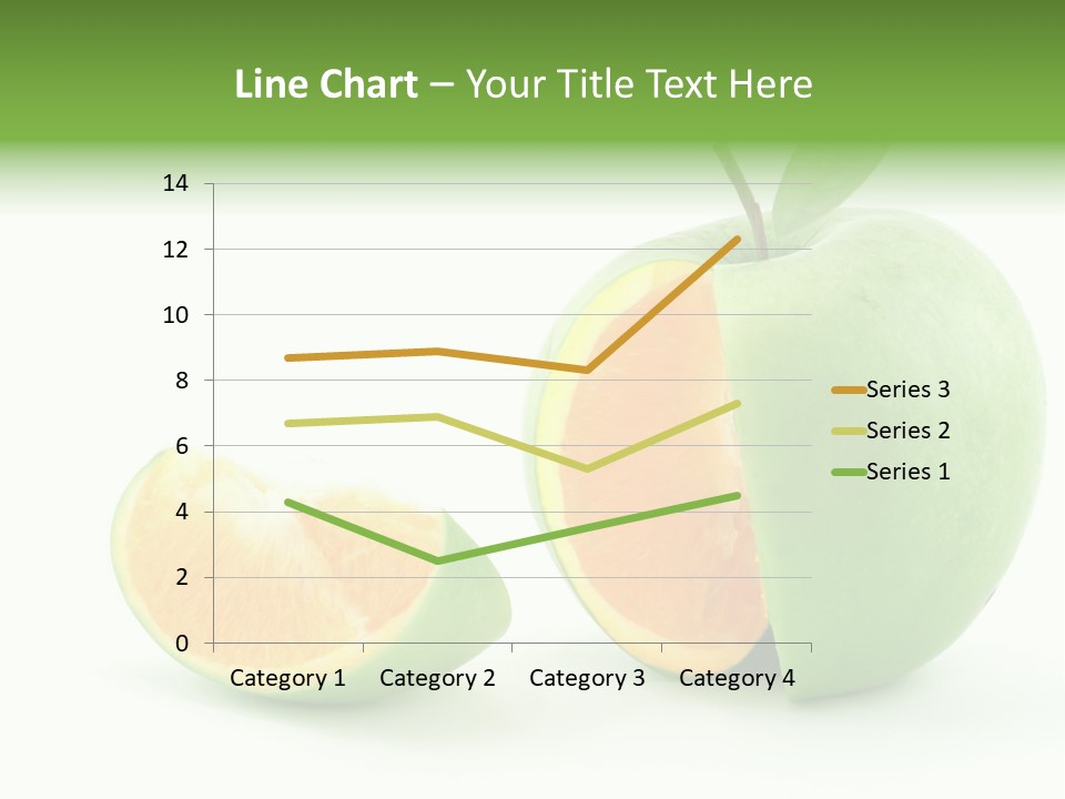 Sector Oranges Objects PowerPoint Template