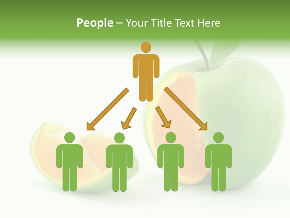 Sector Oranges Objects PowerPoint Template