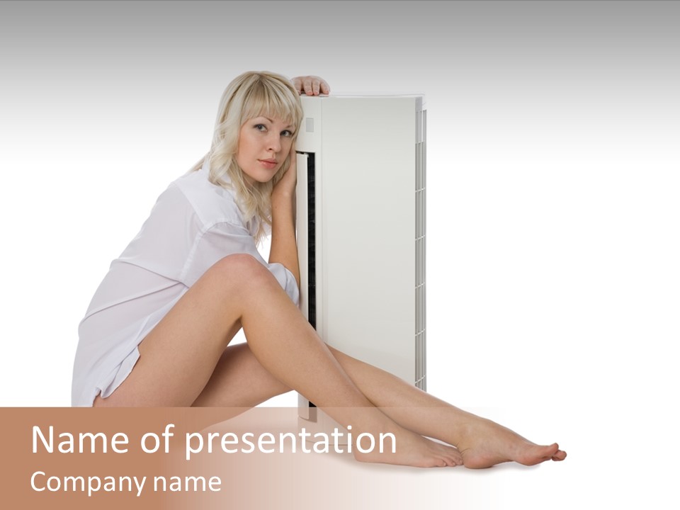 Condition Beautiful Blond PowerPoint Template