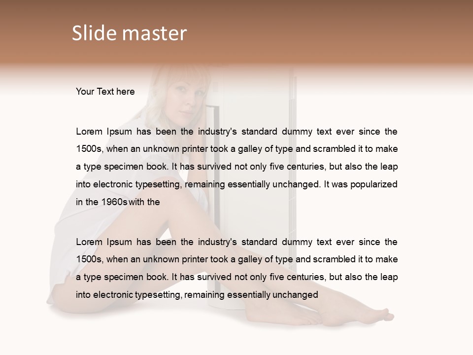 Condition Beautiful Blond PowerPoint Template