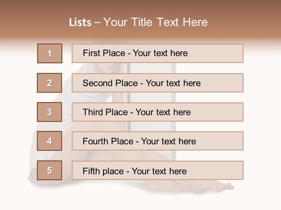 Condition Beautiful Blond PowerPoint Template