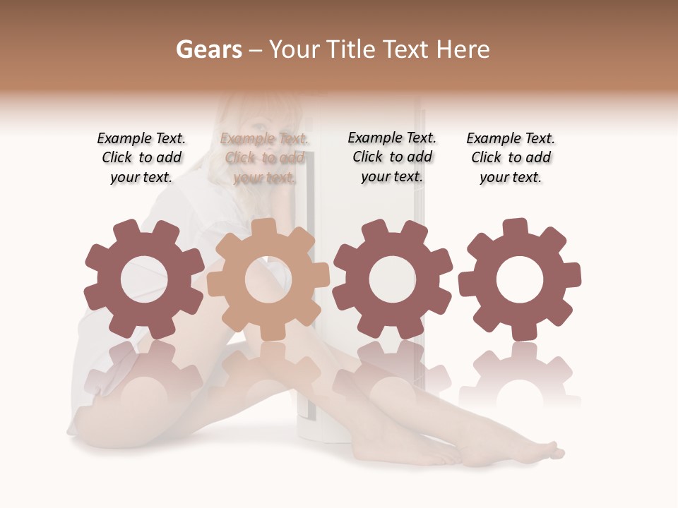 Condition Beautiful Blond PowerPoint Template