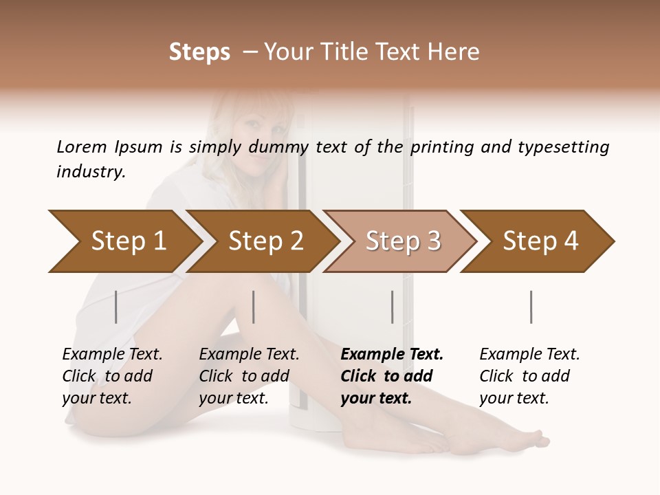 Condition Beautiful Blond PowerPoint Template