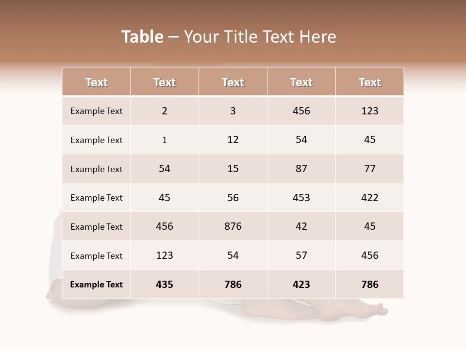 Condition Beautiful Blond PowerPoint Template