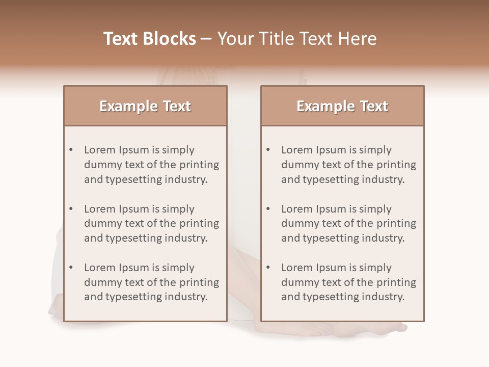 Condition Beautiful Blond PowerPoint Template