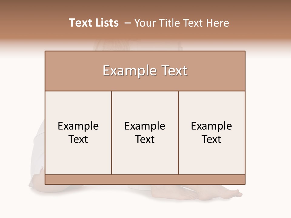 Condition Beautiful Blond PowerPoint Template