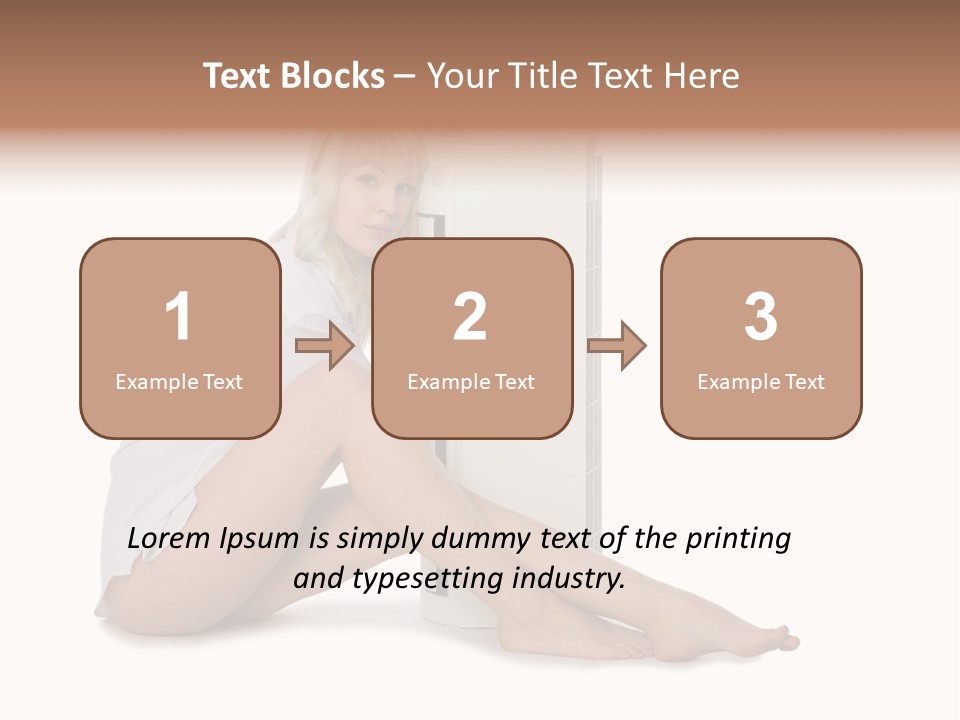 Condition Beautiful Blond PowerPoint Template