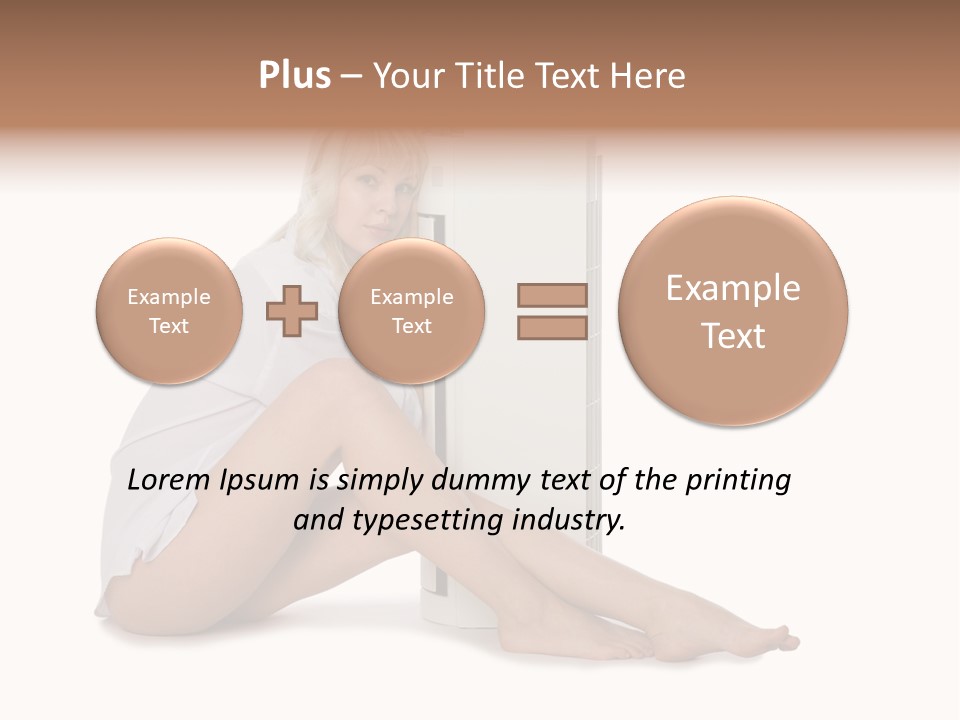 Condition Beautiful Blond PowerPoint Template