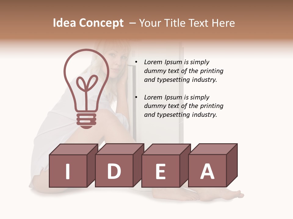 Condition Beautiful Blond PowerPoint Template