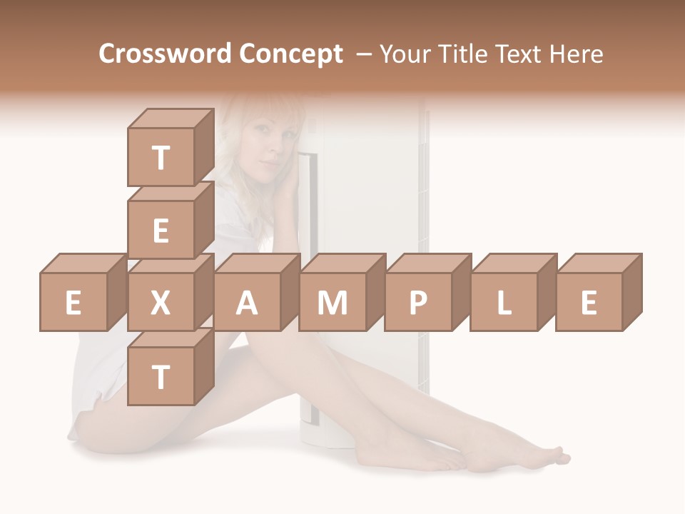 Condition Beautiful Blond PowerPoint Template